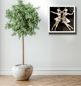 Vibrant Women s Dance Elegance Wrapped Canvas - Beyond T-shirts